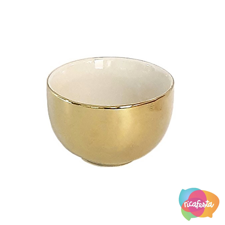 bowl cerâmica dourado mesa posta para o dia dos namorados rica festa